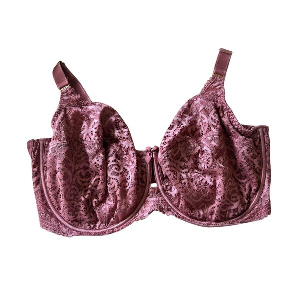 Sculptress Estel Full Cup Dusty Rose Lace Underwire Bra 38GG - Picture 1 of 8